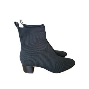 Everlane The Glove Boot Women 10 Black Rib Knit Ankle ReKnit Minimalist Staple
